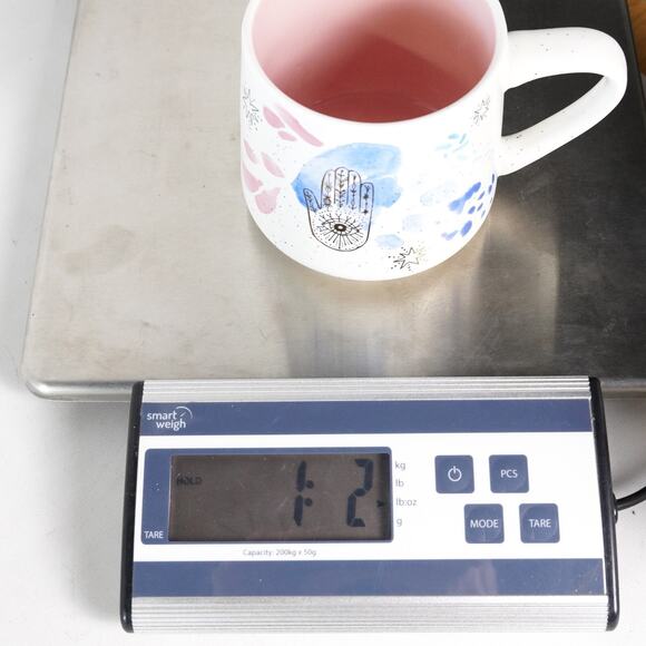 Stay Wild Moon Child Hamsa Hand Evil Eye Ceramic Coffee Mug Tea Cup Blue Pink - Picture 10 of 10